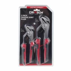 Crimson Force CT-2432-018 2-Piece Groove Joint Pliers Set - Durable Cutters & Nippers for Precision Tasks