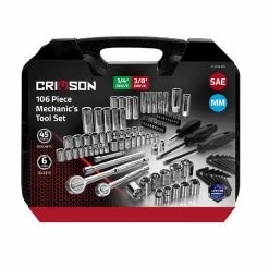 Crimson Force Tools 106 Piece Mechanics Tool Set - 7019039 - Premium Sockets & Socket Sets for Professionals