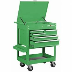 Crimson Force Green 30in 5 Drawer Tool Cart - Heavy Duty Tool Chest with Wheels - MW-0308GN -Crimson Force Sales Shop 2f7759fa97f04a6e25b81a7e3452cd3d24c24998 24570004 5 Drawer Tool Cart Green 4