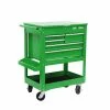 Crimson Force Green 30in 5 Drawer Tool Cart - Heavy Duty Tool Chest with Wheels - MW-0308GN