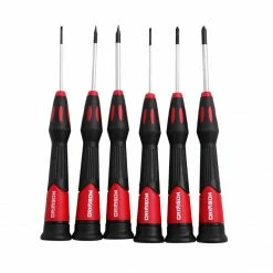 Crimson Force 6 Piece Precision Screwdriver Set - CT-2442-008 | High-Quality Screw Drivers for Precision Work