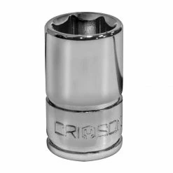 Crimson Force 1/4" Drive 6 Point 6 mm Socket - 7012506 | Precision Hand Tool for Professional & DIY Use