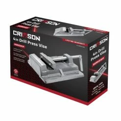 Crimson Force 4" Flat Drill Press Vise - Heavy Duty Tool for Precision Drilling - Model 7059120