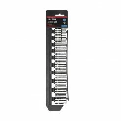 Crimson Force 10 Piece 1/2" Drive Metric Socket Set with Rail - Durable & Precision Tools for Professionals - Model 7019405