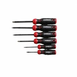 Crimson Force 6 Piece Diamond Tip Magnetic Screwdriver Set - CT-2442-004 - Premium Screw Drivers for Precision Work