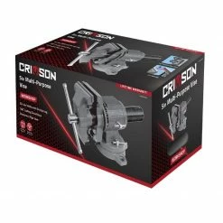 Crimson Force 5" Multi-Purpose Vise - Heavy Duty Clamp Tool for Woodworking, Metalworking, and DIY Projects - Model 7059108