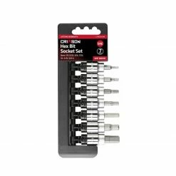 Crimson Force 7 Piece 3/8" Drive Hex Bit Socket Set, SAE - 7019029 - Premium Hand Tools for Professionals