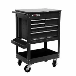Crimson Force 5 Drawer Tool Chest - Heavy Duty Tool Storage Organizer (Model: MW-0308B)