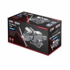 Crimson Force 5" Mechanic's Vise - Heavy-Duty Bench Vise for Professional Mechanics - 7059114