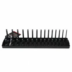 Crimson Force 3/8" Drive Metric Socket Tray Black - CT-2447-004 - Premium Socket Holders for Organized Tool Storage