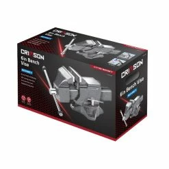 Crimson Force 6" Heavy-Duty Mechanic's Vise with Swivel Base | Model 7059115
