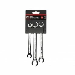 Crimson Force 3-Piece SAE Flare Nut Wrench Set | 7019016 | Premium Hand Tools